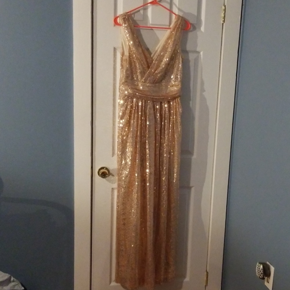 Kate Kasin rose gold dress